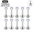 10Pcs Astm F136 G23 Titanium Piercing Labret Lip Ring Stud Earring Cz Ear Tragus Cartilage Helix Daith Pierc Jewelry 16/18/20G By WTB
