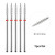 Plum - 5Pcs/Lot Diamond Nail Bits Tornado Flame Cuticle Drill Bit Pro Russian Electric File Bits For Nail Manicure And Pedicure 3/32'' By WTB