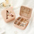 Chocolate - Letter Jewelry Storage Box Portable Home Travel Earrings Necklace Storage Case For Women Ring Organizer Pu Leather Display Case By WTB