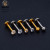 Metal Gold-Color, Ships From: China, Main Stone Gray - 10Pcs G23 Titanium Lip Ring Labret Piercing Stud Earring Cz 16/18/20G Push Pin Ear Tragus Cartilage Helix Conch Pierc? Jewelry By WTB