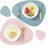 Orange, Size: L - Irregular Shape Pu Leather Placemats Set Oil-Proof Waterproof For Kitchen Tables Bistro Tables Bars Coffee Shops Hotels By WTB