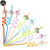 Kids Drinking Straw Reusable Rainbow Drinking Plastic Straws Unicor Animals Racing Car Birthday Party Favors Decorations By WTB