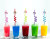 Kids Drinking Straw Reusable Rainbow Drinking Plastic Straws Unicor Animals Racing Car Birthday Party Favors Decorations By WTB
