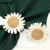 Light Green - 6Pcs Handicraft Rose Flower Napkin Rings Sunflower Napkin Holder Rings For Wedding Banquet Christmas Birthday Table Decorations By WTB
