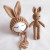 Khaki - Newborn Photography Props Posing Doll Handmade Woolen Bunny Doll Cap Bear Cartoon Toy Baby Photoshoot Prop Accessorie Fotografia By WTB