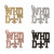 Metal Silver Plated, Ships From: China - 10Pcs Who Dat Rhinestone Letter Saint Charms Fit For Bracelet Diy Jewelry Making Ltc0353-Ltc0356 By WTB