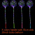 Ruby, Ballon Size: 7Inch, Shape: X - 5-20Pcs Colorful Light Up Bobo Balloons 3 Levels Flashing Handle 20 Inches Bubble Balloon 70Cm Stick Christmas Party Decoration By WTB