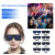 Blue - Led Glasses Party Luminous Glasses Usb Charge Neon Glass Glowing Christmas Flashing Light Glow Sunglasses Holiday Party Supplies By WTB
