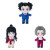 Firebrick - 25Cm Anime Ace Attorney Phoenix Wright Miles Edgeworth Stuffed Doll Xmas Soft Doll For Children'S Birthday Gift By WTB