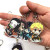 Red - 16Pcs/Set Anime Keychains Keychain Demon Slayer Kimetsu No Yaiba Acrylic Key Ring Cute Funny Cartoon For Friends Wholesale By WTB