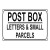 Customized Personalised Post Box Letters & Small Parcels Aluminium Sign Plaque Fitness Door Wall Multiple Color Panel Signs By WTB