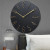 8 Inch Wall Clock Black Battery Operated Silent Non Ticking Simple Minimalist Rose Gold Numbers Clock Decorative Wall Clock By WTB