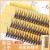 Grafting World Natural Slender Cross Simulation Thick Fish Tail Single Cluster Hair Soft Curly Swallow Tail False Eyelashes By WTB