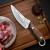 Red - Stainless Steel Boning Knives Handmade Forged Knife Fruit Slicing Knife Meat Cleaver Kitchen Knife Fish Knife Cooking Knife By WTB
