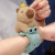 Purple, Height: 0-10Cm - Capybara Slap Snap Wrap Capibara Plushie Wristband Bracelet Kawaii Cute Dog Cat Plush Toy Hand Ring Creative Funny Gift By WTB