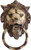 Chakrik Black Antique, Brass, Ring Door Knocker (Brass Lion Knocker Plain Ring)