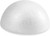 Floracraft Smoothfoam Half Ball 2.2 Inch X 4.5 Inch White