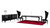 A&X Sovereign Transitional Black Crocodile Dining Table With Black Gloss Legs By VIG