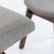 Modrest Whitney Modern Grey & Walnut Accent Chair & Ottoman By VIG