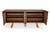Modrest Finley Mid-Century Walnut & Gold Buffet By VIG