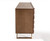 Modrest Finley Mid-Century Walnut & Gold Buffet By VIG