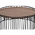 Modrest Bronson Modern Walnut & Black Round Coffee Table By VIG