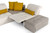 David Ferrari Natura - Italian Modern Light Taupe Fabric Sectional Sofa With Manual Recliner By VIG