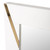 Modrest Nixa - Modern White & Gold Mirror By VIG