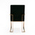 Modrest Trea - Modern Black Velvet & Rosegold Dining Chair By VIG