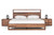 California King Nova Domus Berlin Modern Walnut Bed By Vig Vgmabr 92 Ck