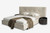 Modrest Brittany - California King Modern Grey Fabric Bed By VIG