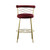 Modrest Dakin - Modern Glam Red & Gold Barstool By VIG