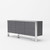 Modrest Fauna - Modern Elm Grey & Stainless Steel Buffet By VIG