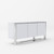 Modrest Fauna Modern White High Gloss Stainless Steel Buffet By Vig Vgbbbn 2M Wht Buf