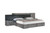 California King Nova Domus Ferrara - Modern Volcano Oxide Grey Bed By VIG