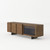 Modrest Glencoe - Modern Walnut & Grey Glass Buffet By VIG