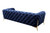 Divani Casa Quincey - Transitional Blue Velvet Sofa By VIG