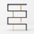 Modrest Maze Elm Grey Gold Bookcase By Vig Vgbbmt1303 Gld Book