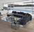 Divani Casa Bayou Contemporary Grey Velvet U Shaped Sectional Sofa By Vig Vgodzw 20039 Bl Gry Sect