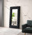Modrest Legend Transitional Black Velvet Floor Mirror By Vig Vgvcj8111 3H Blk Mir