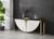 Modrest Flavio Gold Marble Console Table By Vig Vgvck1896 Wht Ct