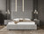 Modrest Splendor - Silver + Grey Velvet Upholstered King Platform Bed By VIG