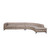Divani Casa Kohl Contemporary Tan Raf Curved Shape Sectional Sofa W Chaise By Vig Vgev2179 Tan Raf Sect