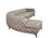 Divani Casa Kohl - Contemporary Tan Raf Curved Shape Sectional Sofa With Chaise By VIG