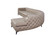 Divani Casa Kohl - Contemporary Tan Laf Curved Shape Sectional Sofa With Chaise By VIG