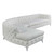 Divani Casa Kohl - Contemporary White Laf Curved Shape Sectional Sofa With Chaise By VIG