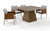 Modrest Cora- Modern Walnut And Black Tempered Glass Dining Table By VIG