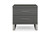 Modrest Splendor - Silver & Grey Velvet Upholstered Platform Bed Set By VIG