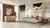 Nova Domus Roma - Modern Faux Travertine + Gold Nightstand By VIG