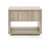 Nova Domus Roma - Modern Faux Travertine + Gold Nightstand By VIG